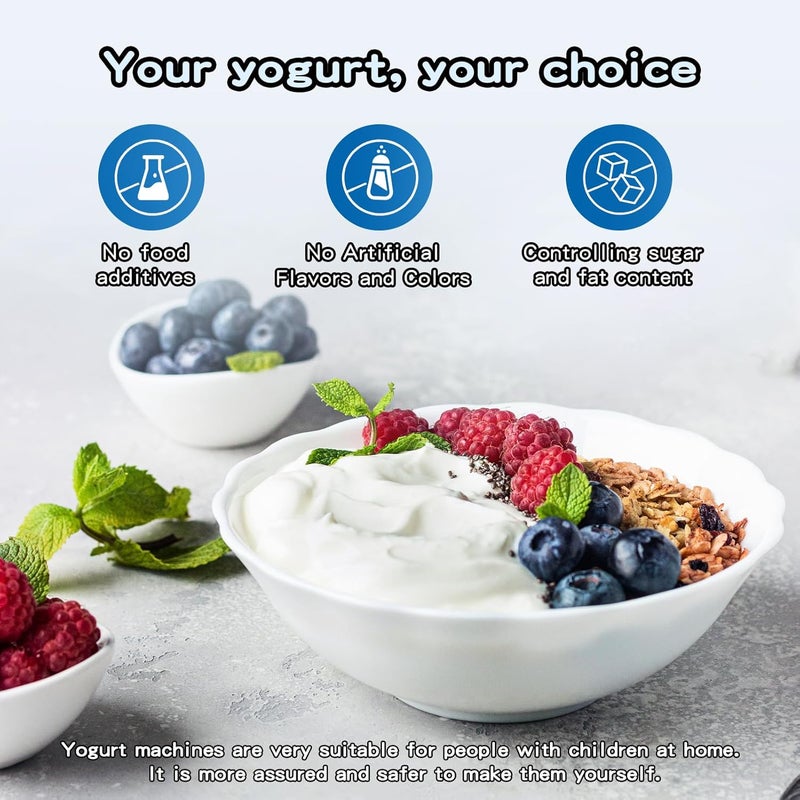 DiDimo Store Yogurt Maker,Automatic Digital Yogurt Machine,3 In 1 Greek Yoghurt Maker Machine With Timer,Can Make Yogurt/Natto and Cheese. - Image 5